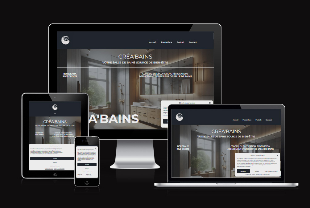 Site web Créa'bains