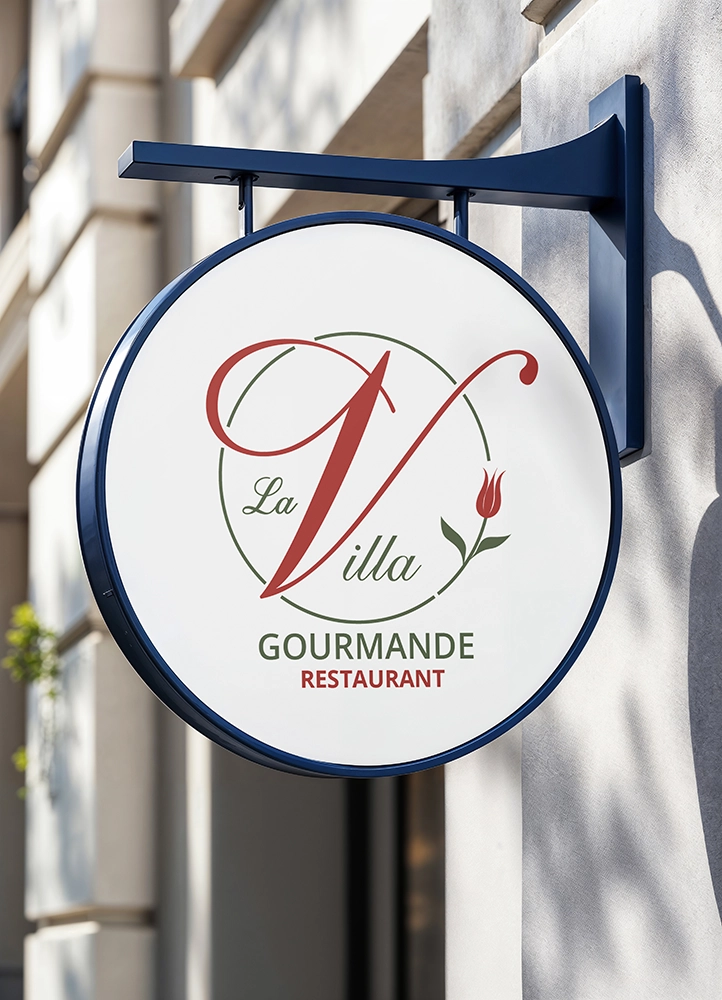 Enseigne La Villa gourmande